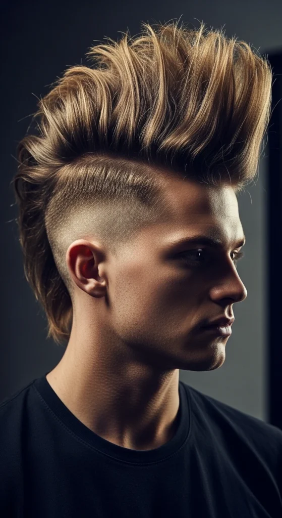 Long Flowing Faux Hawk