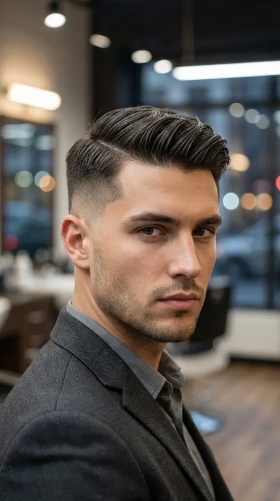 Skin Fade Side Part