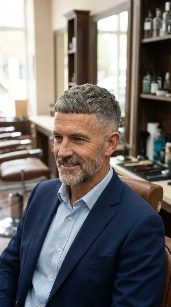French Crop for Middle-Aged Men
