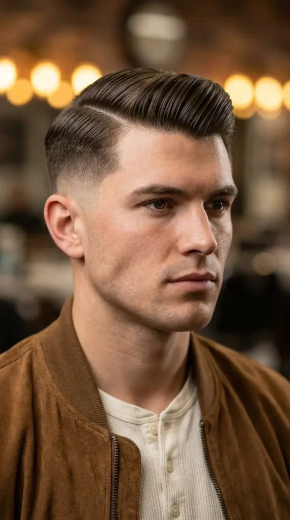 Old School Comb Over Fade