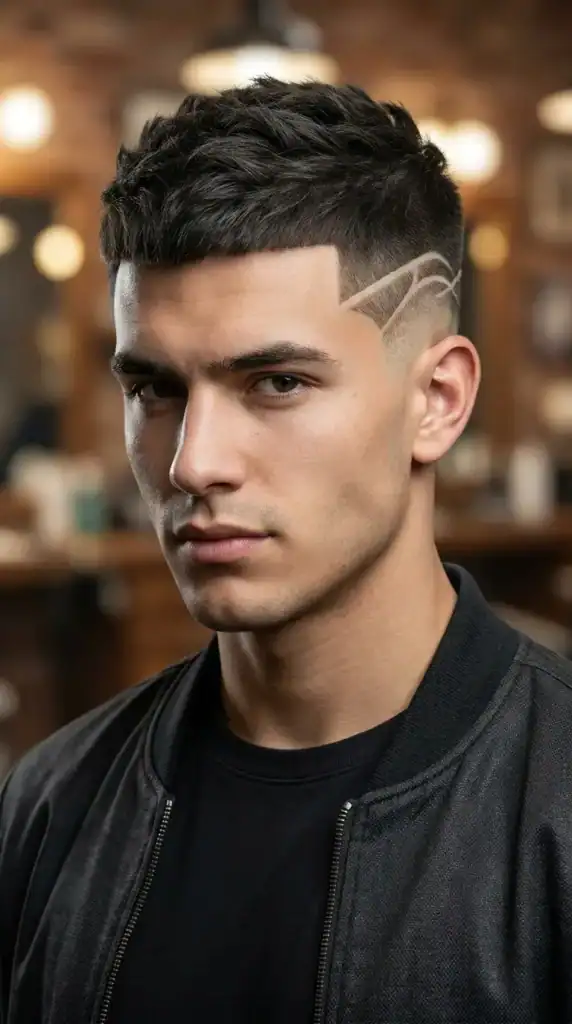 Crew Cut with Design