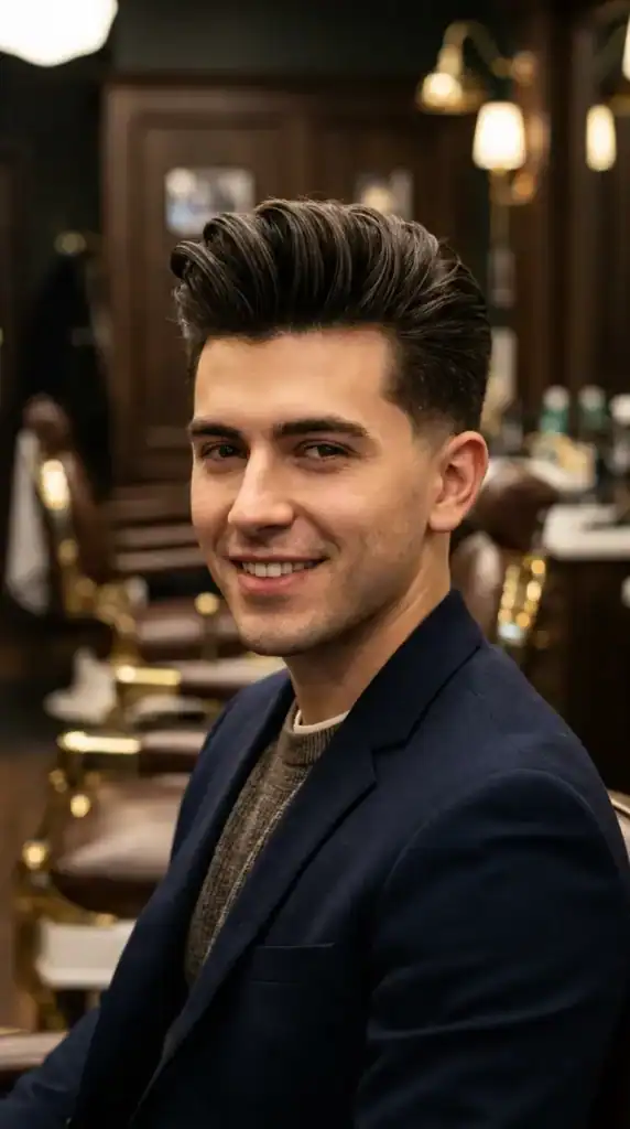 Crew Cut with Pompadour