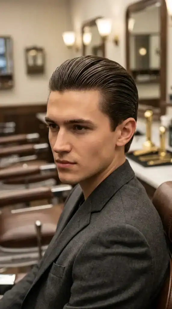 Straight & Sleek Slick Back