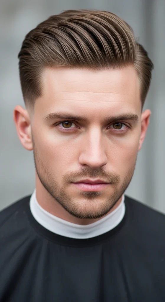 Mid Fade Slick Back