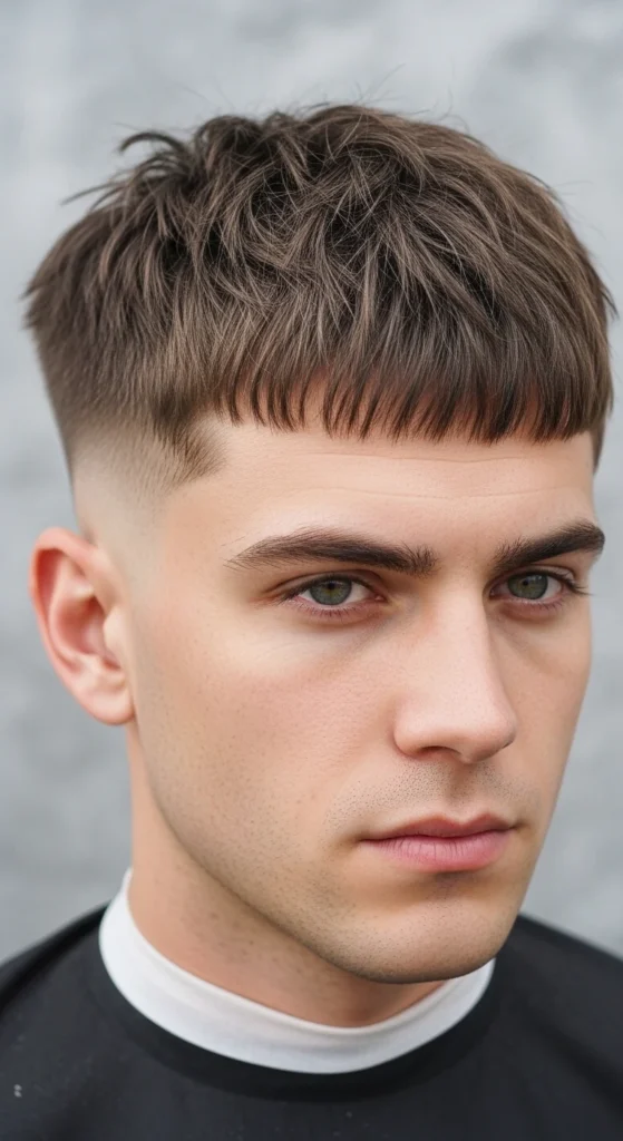 Short Messy Fringe (French Crop Style)
