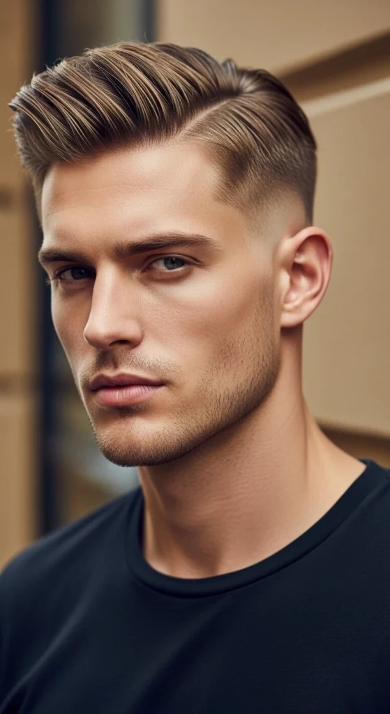 Side Part Low Fade