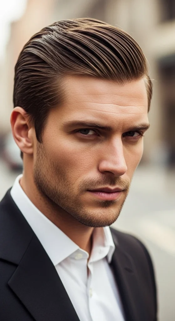 Side Part Slick Back