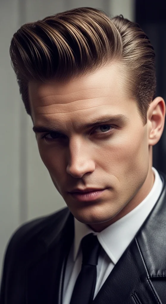 Slick Back Pompadour