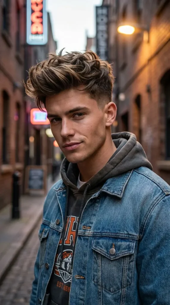 Messy Fringe Pompadour Hybrid