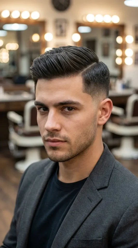 Drop Fade Comb Over