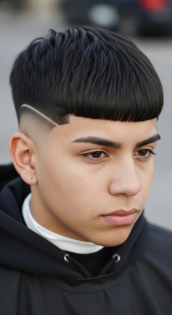 Edgar Cut with Low Taper Fade Takuache