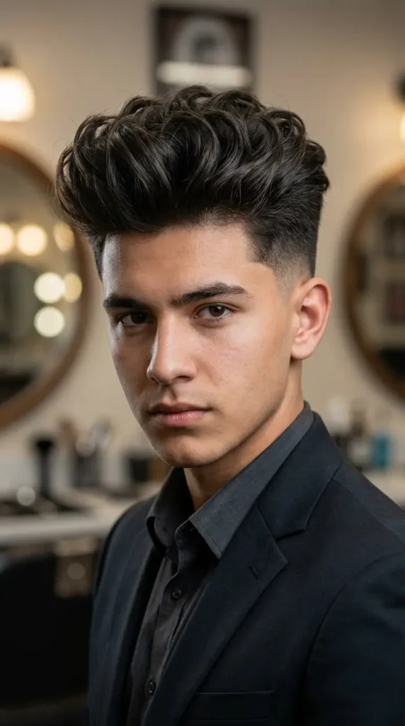 Fluffy Undercut Pompadour