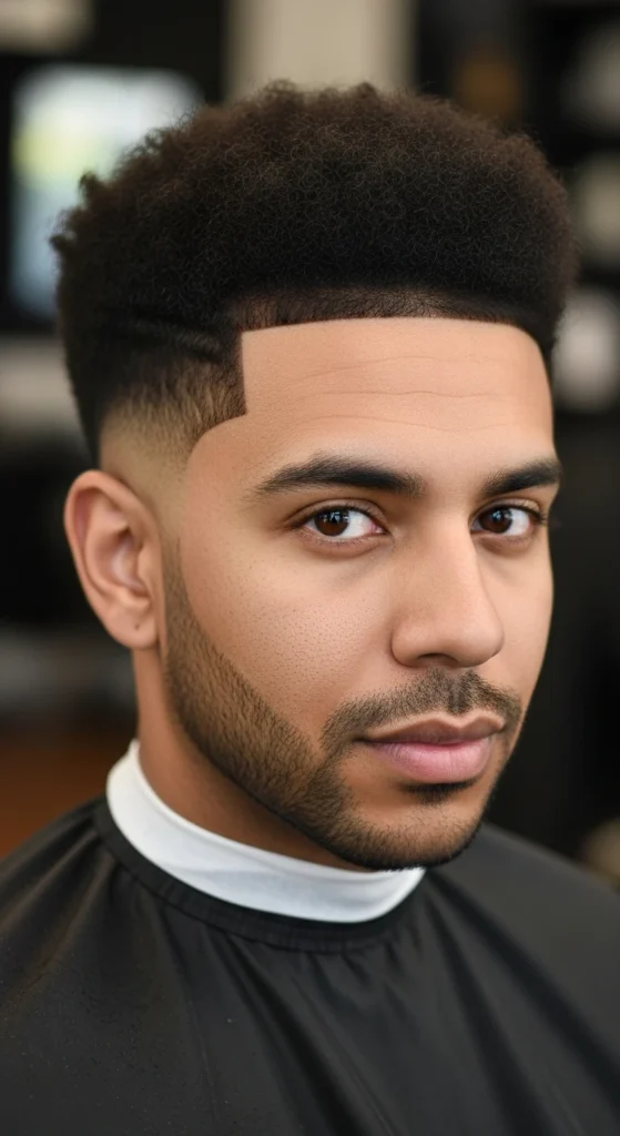Mid Fade Afro Hair