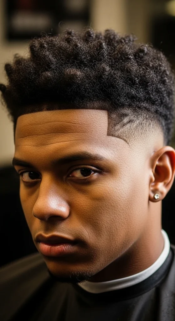 Mid Fade Coily Hair