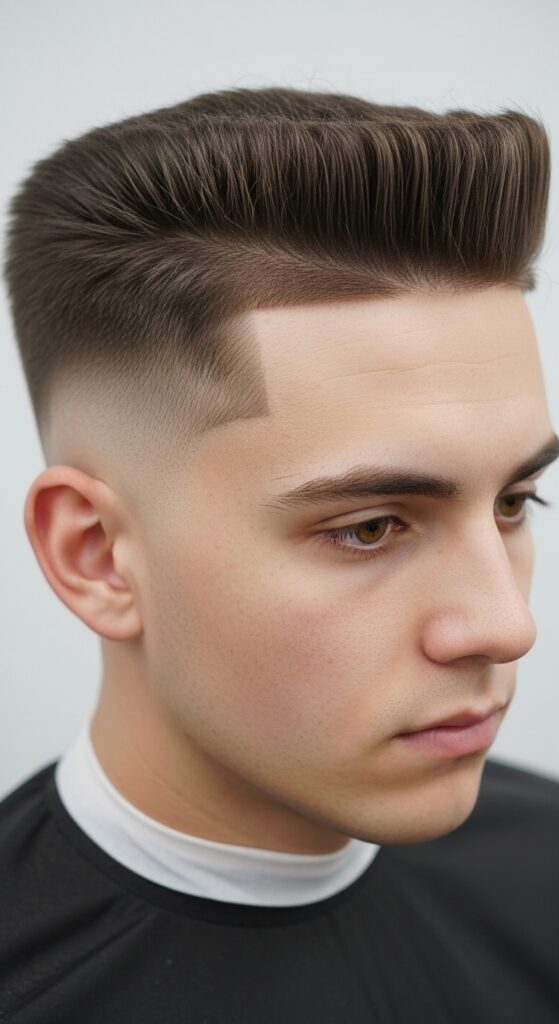 Mid Fade Comb Back
