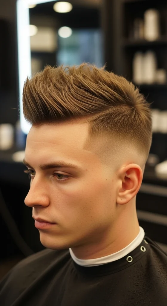 Mid Fade Faux Hawk