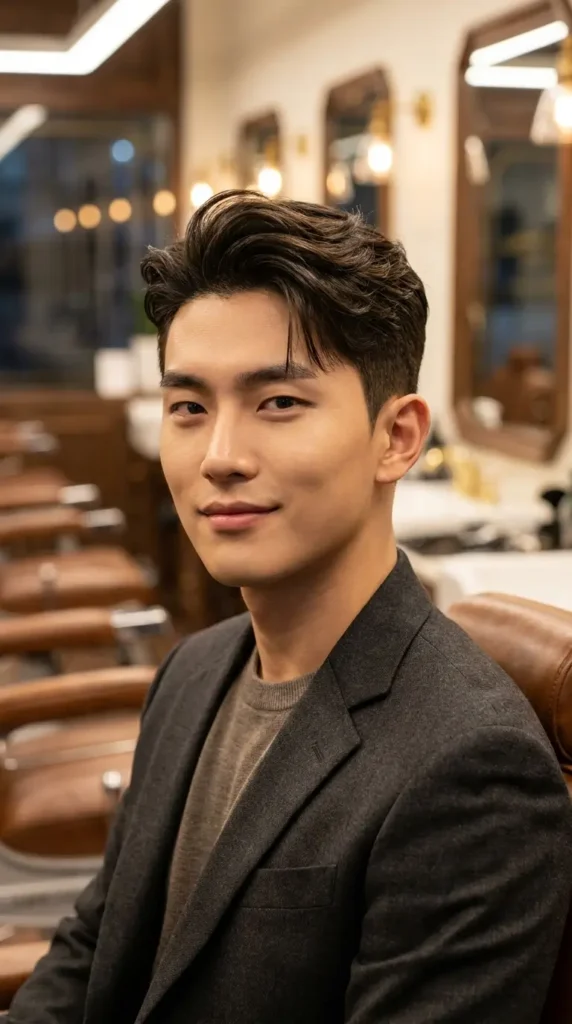 High Fade with Long Top