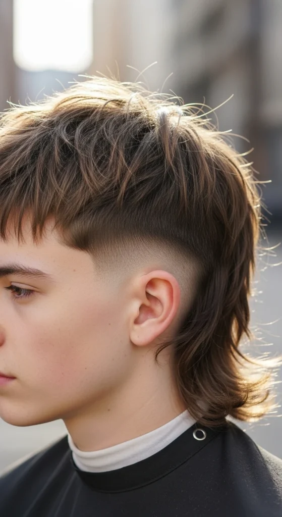Short Messy Mullet