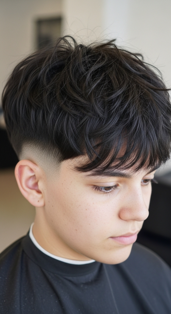 Textured Fringe Undercut