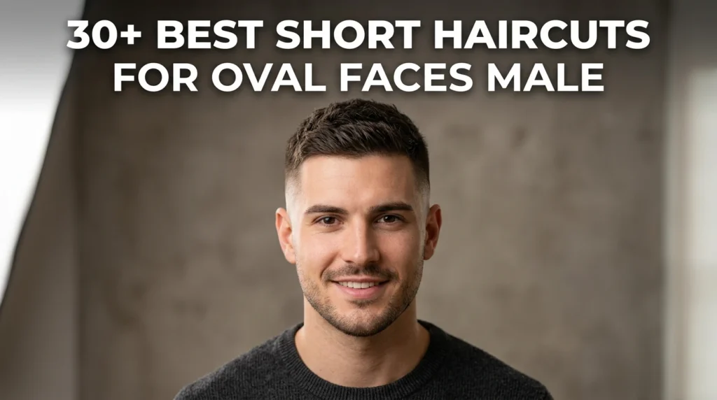 short haircuts for oval faces male