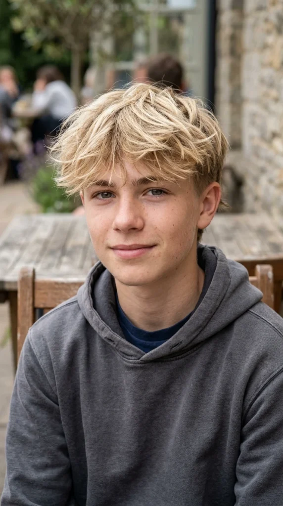 Blonde Scruffy Textured