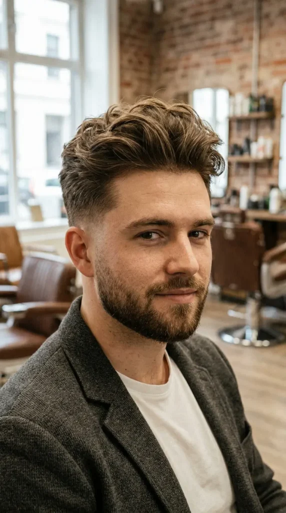 Fluffy Blowout Taper Fade