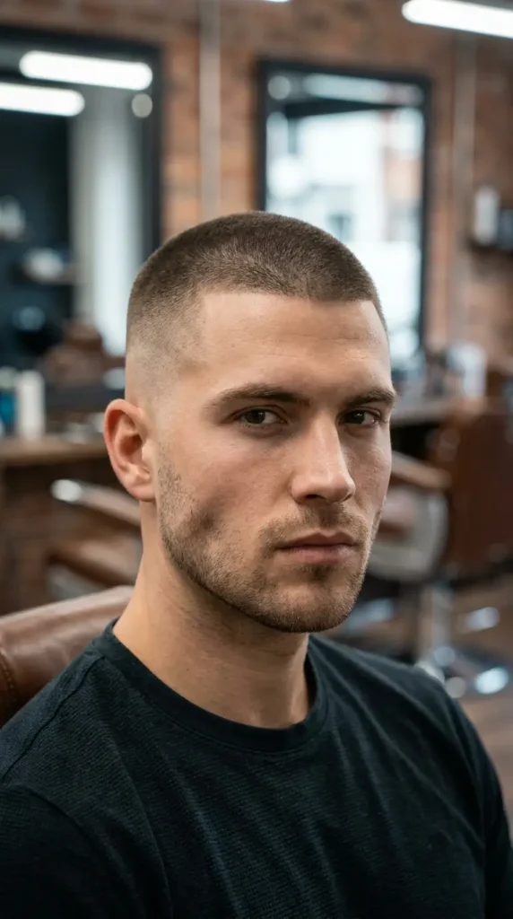 High Fade with Buzz Cut