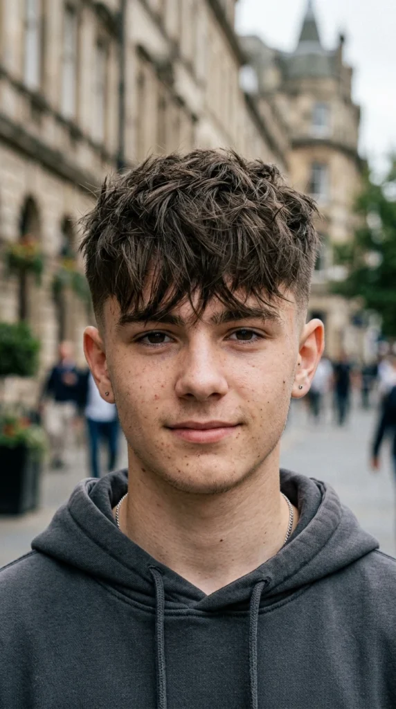 Messy Fade with Fringe