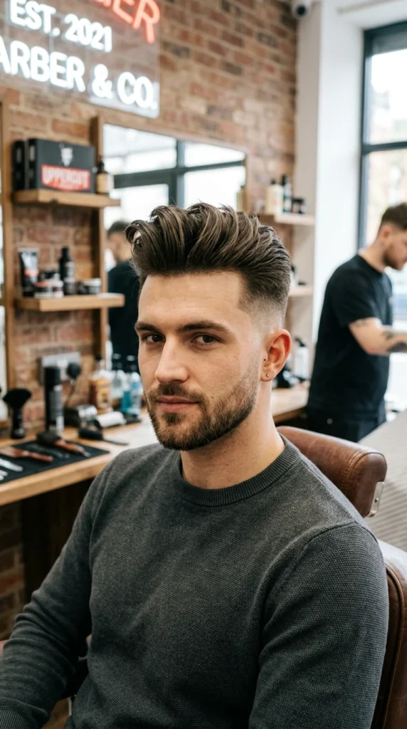 Mid Fade + Quiff