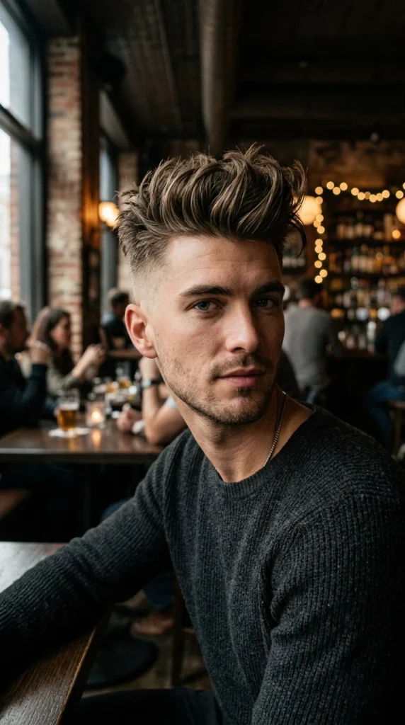 Modern Textured Pompadour
