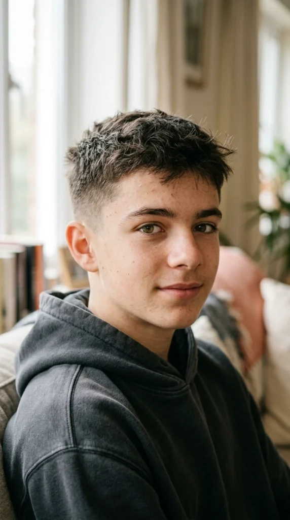 Scruffy Buzz Cut Outgrown
