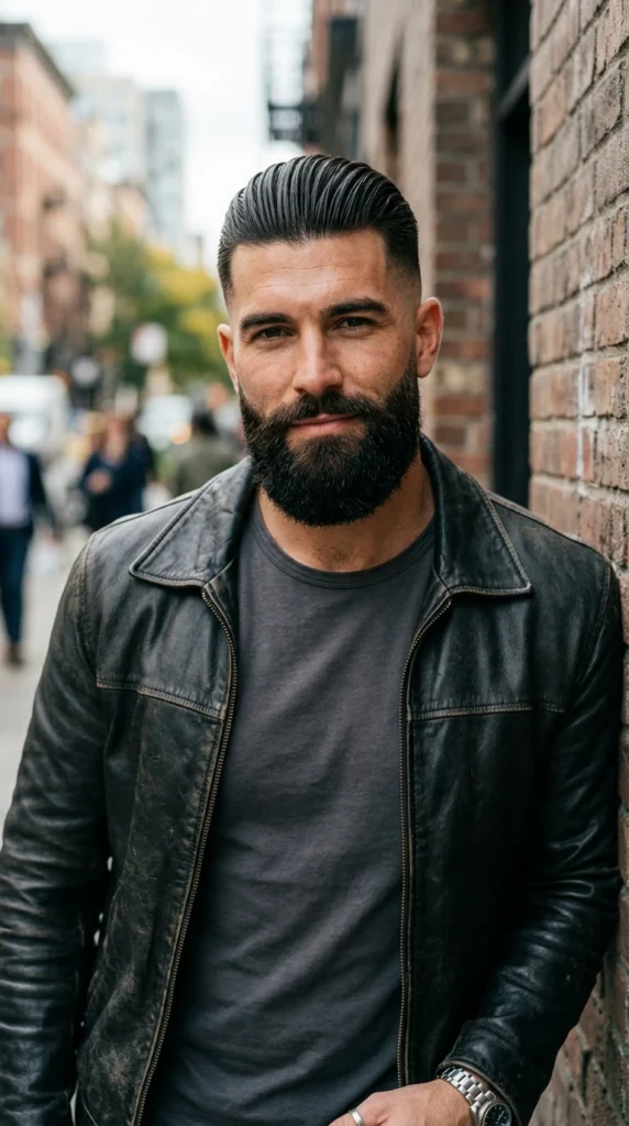Slick Back with Beard