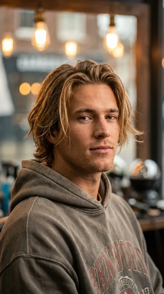 Surfer Hairstyle for Straight Hair (Type 1)