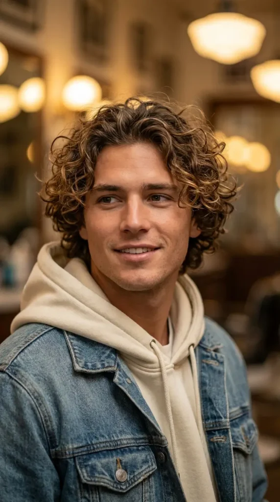 Surfer Hairstyle for Curly Hair (Type 3)