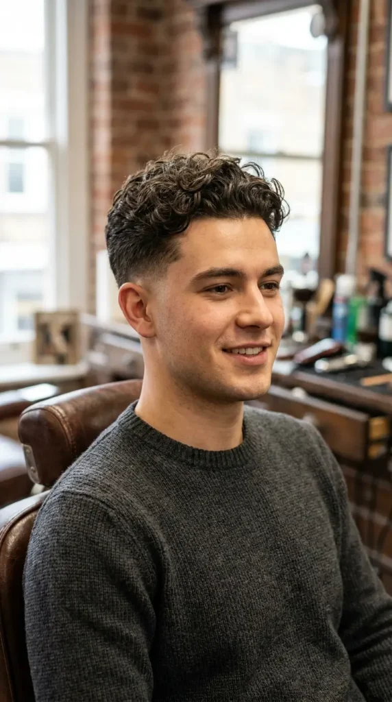 Loose Curls with Taper