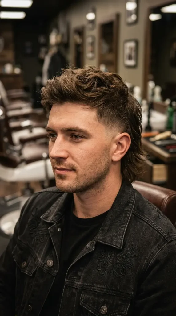 Modern Mullet with Low Fade