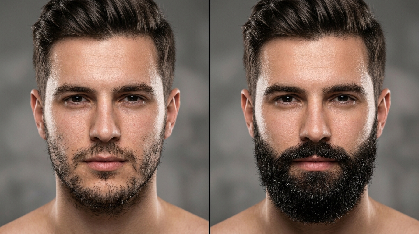 Patchy Beard to Thick Dense Full Beard