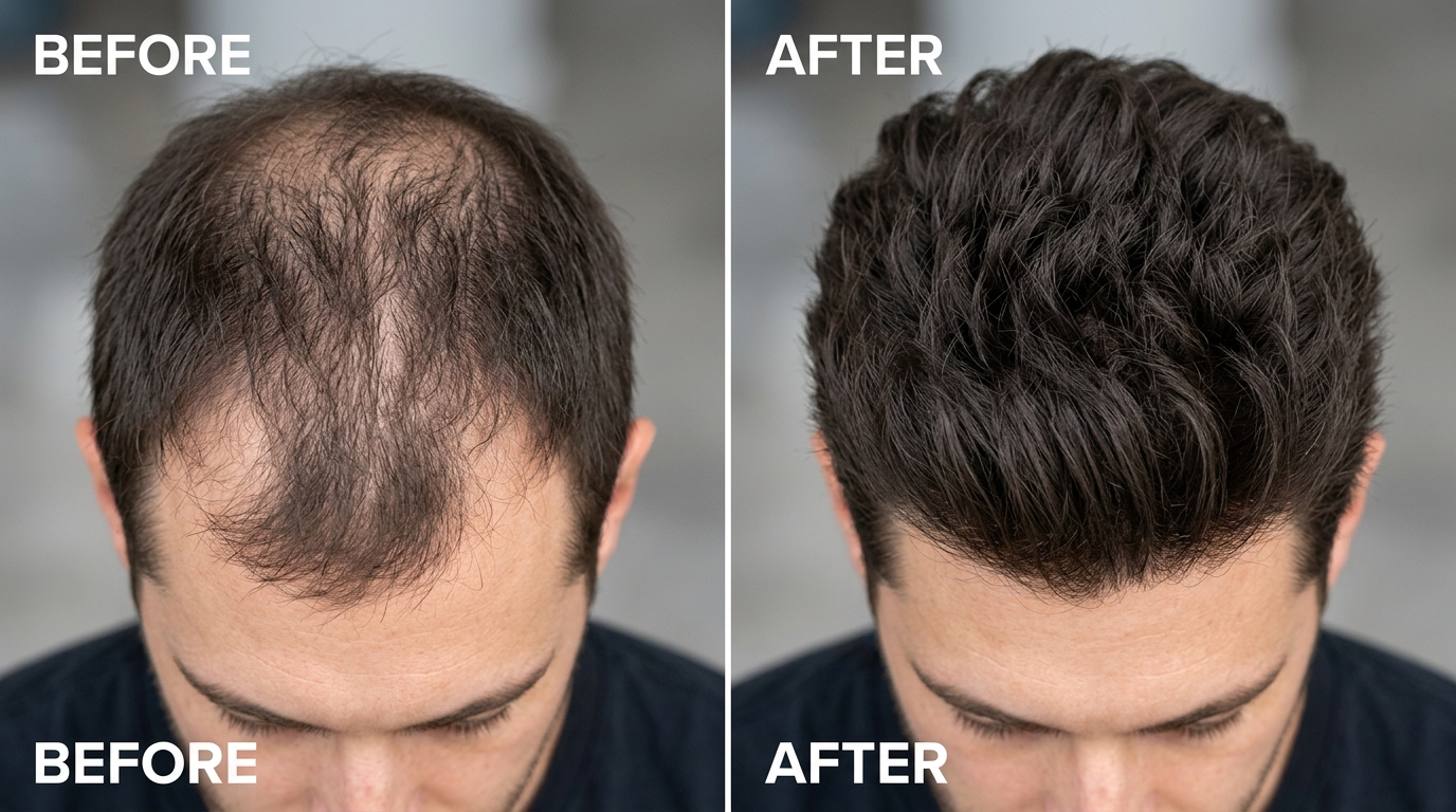 Thinning Scalp Hair to High Density Matte Volume